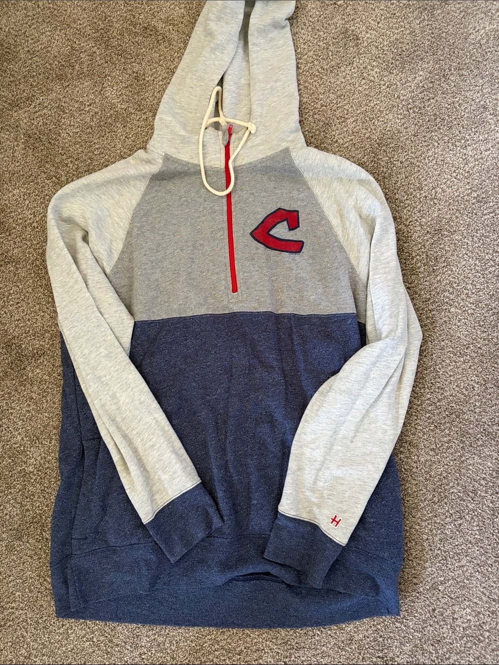 Men's Homage Cleveland Guardians sweatshirt.